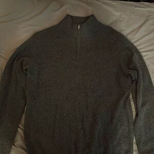 Men’s Grey M Quarterzip Quince Brand New